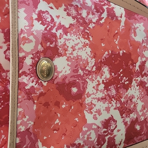 COACH pink/red floral tote bag - Picture 4 of 10